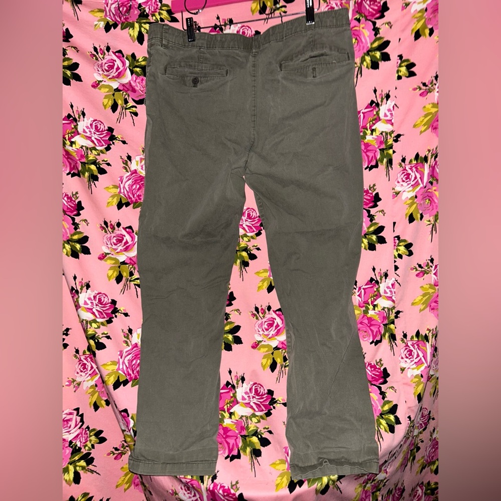 O’Neil surf green skate pants khaki chinos cotton 34” y2k vintage old school